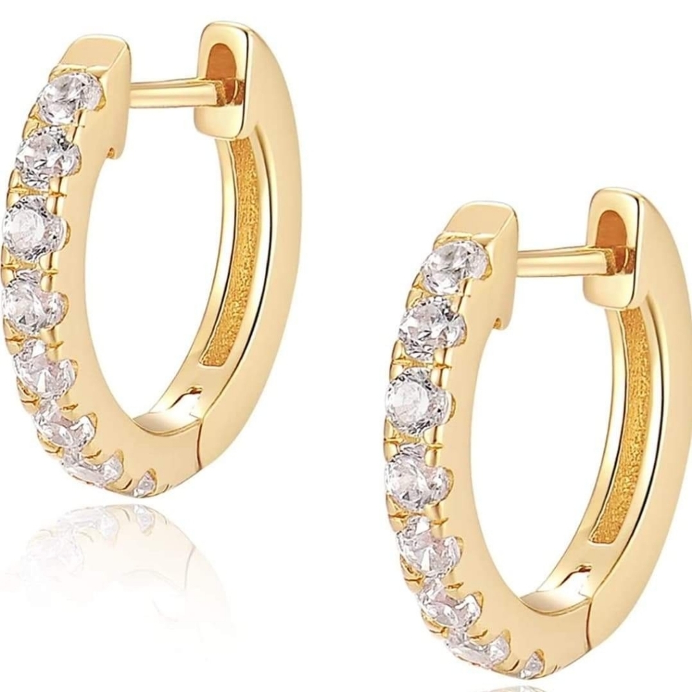 925 Sterling Silver Huggie Hoop Earrings